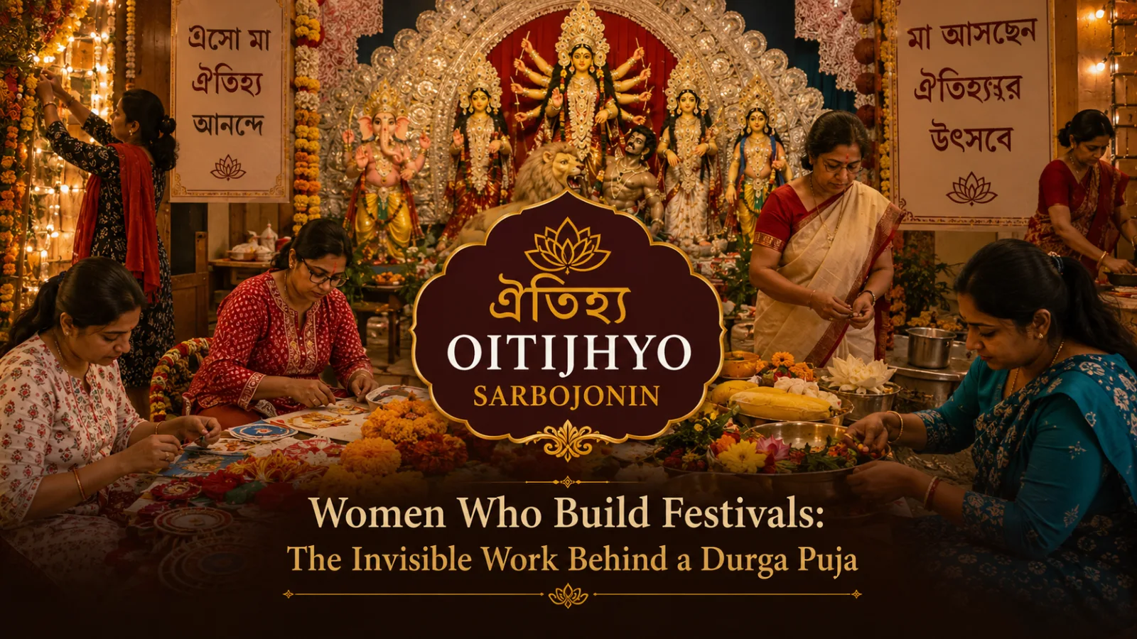 Women Who Build Festivals: The Invisible Work Behind a Durga Puja